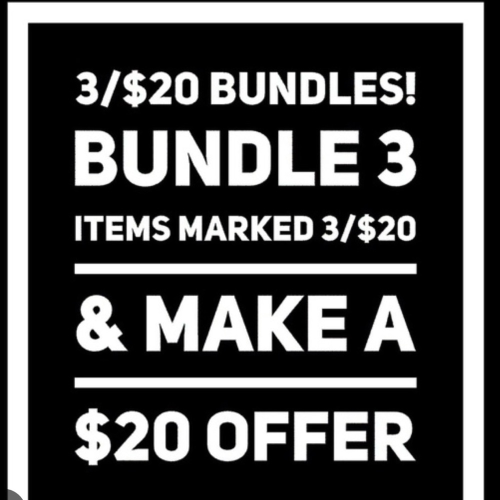 Black and White Bundle Offer Sign
